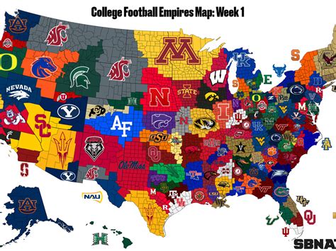 3 paź 2014. . College football empire map